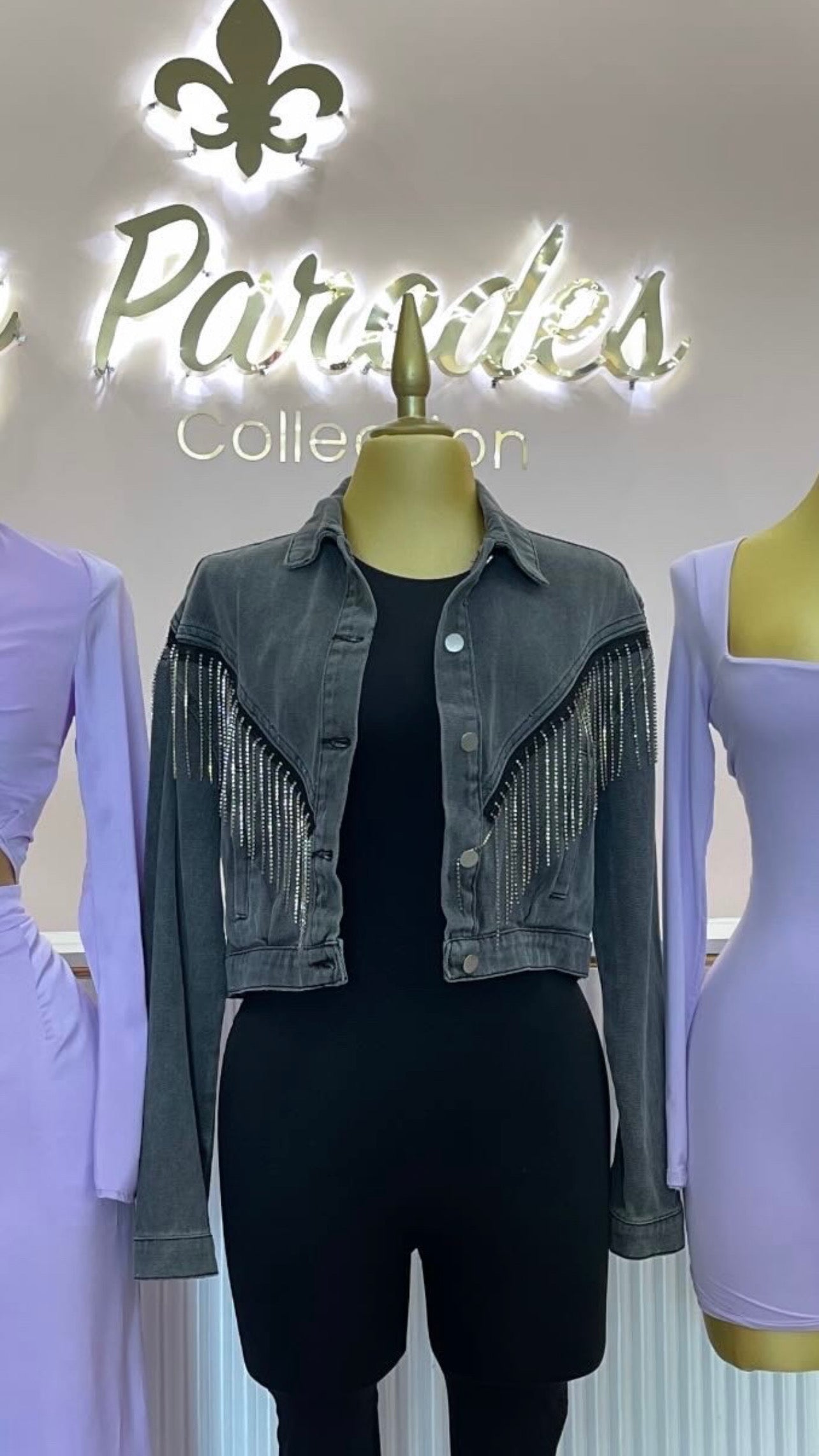 CHAMARRA DENIM BRILLOS
