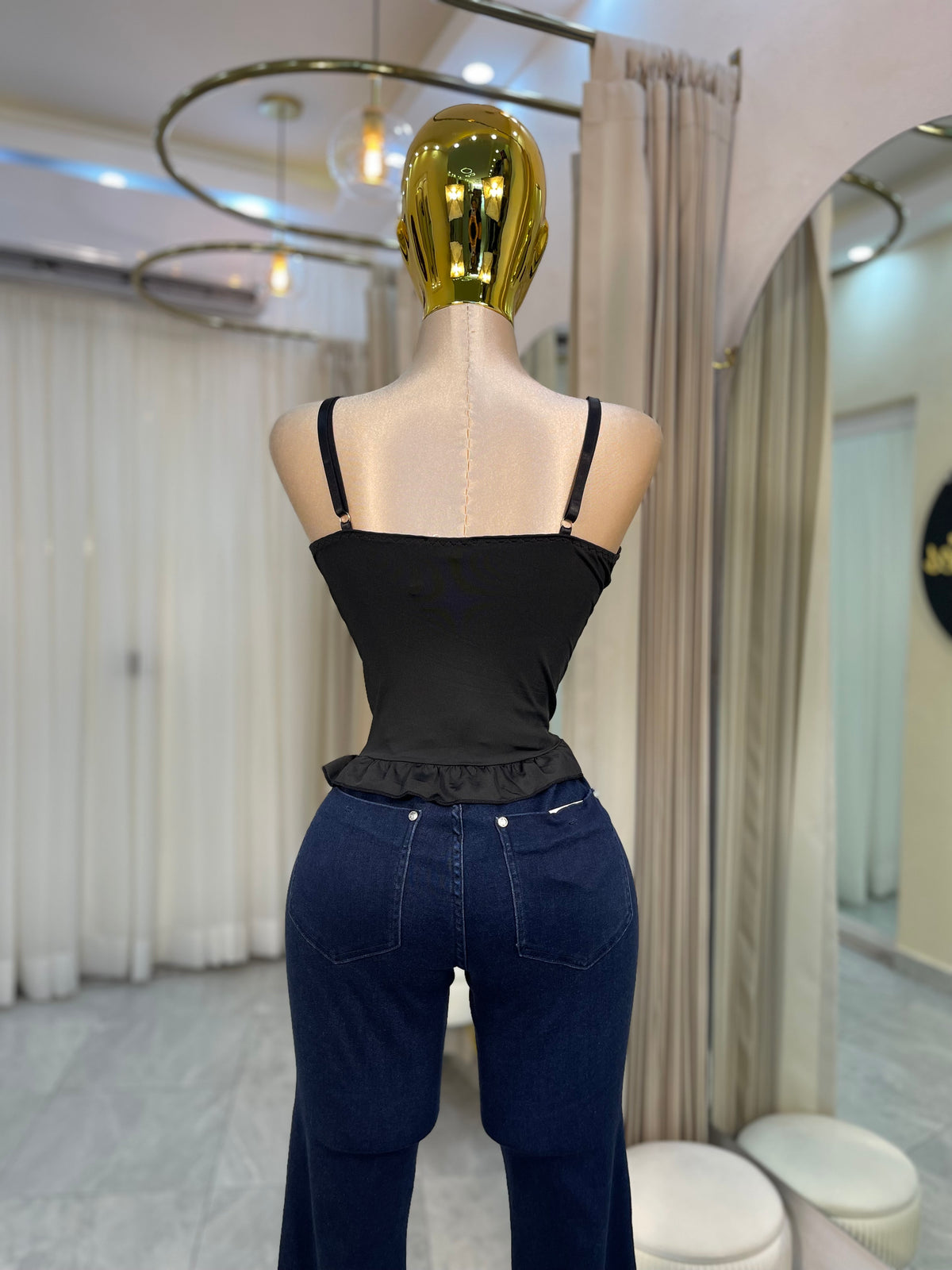 CORSET TIRANTE LICRA NEGRO