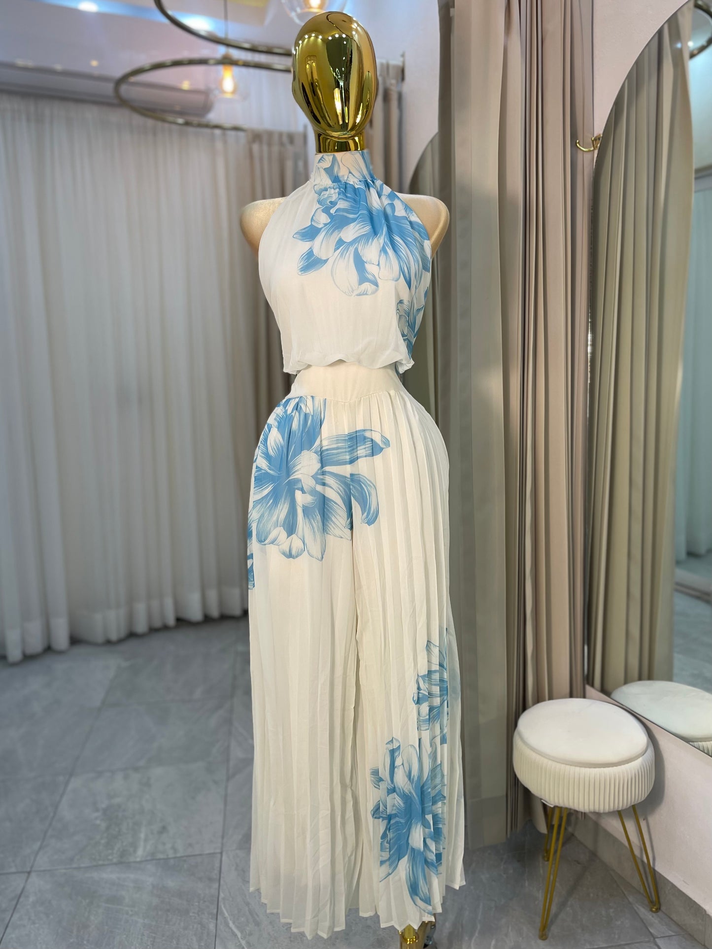 JUMSUIT FLOR AZUL