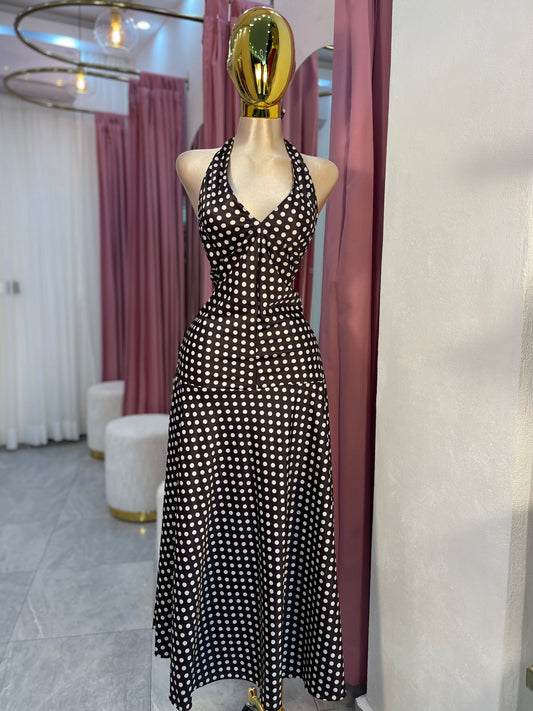 VESTIDO MAXI LUNARES