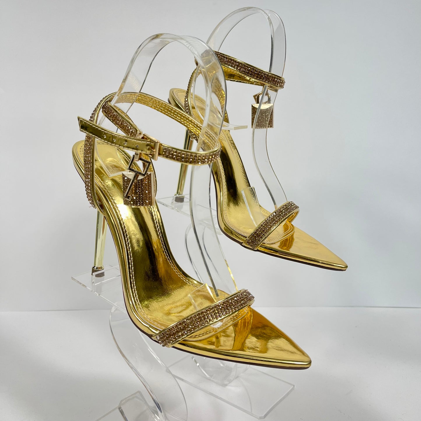 ZAPATILLA TACON CRISTALES
