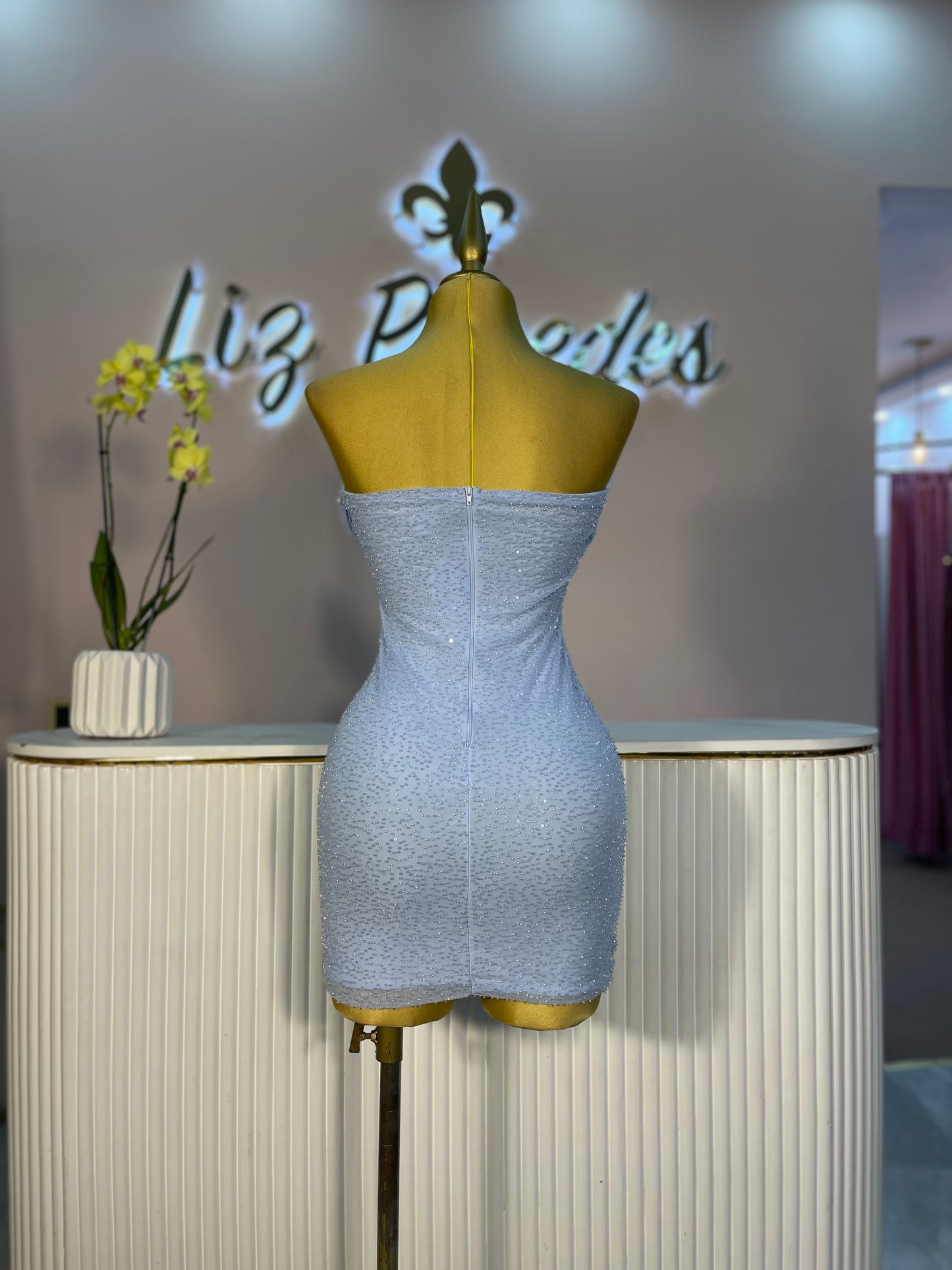 VESTIDO MINI BABY BLUE