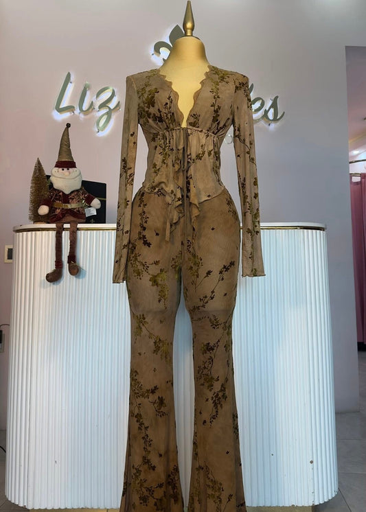 SET CAFÉ MESH MANGA LARGA