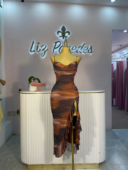 VESTIDO MAXI DEGRADADO COPAS