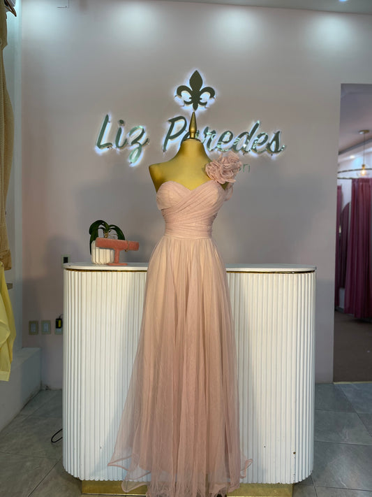 VESTIDO MAXI ONE SHOULDER