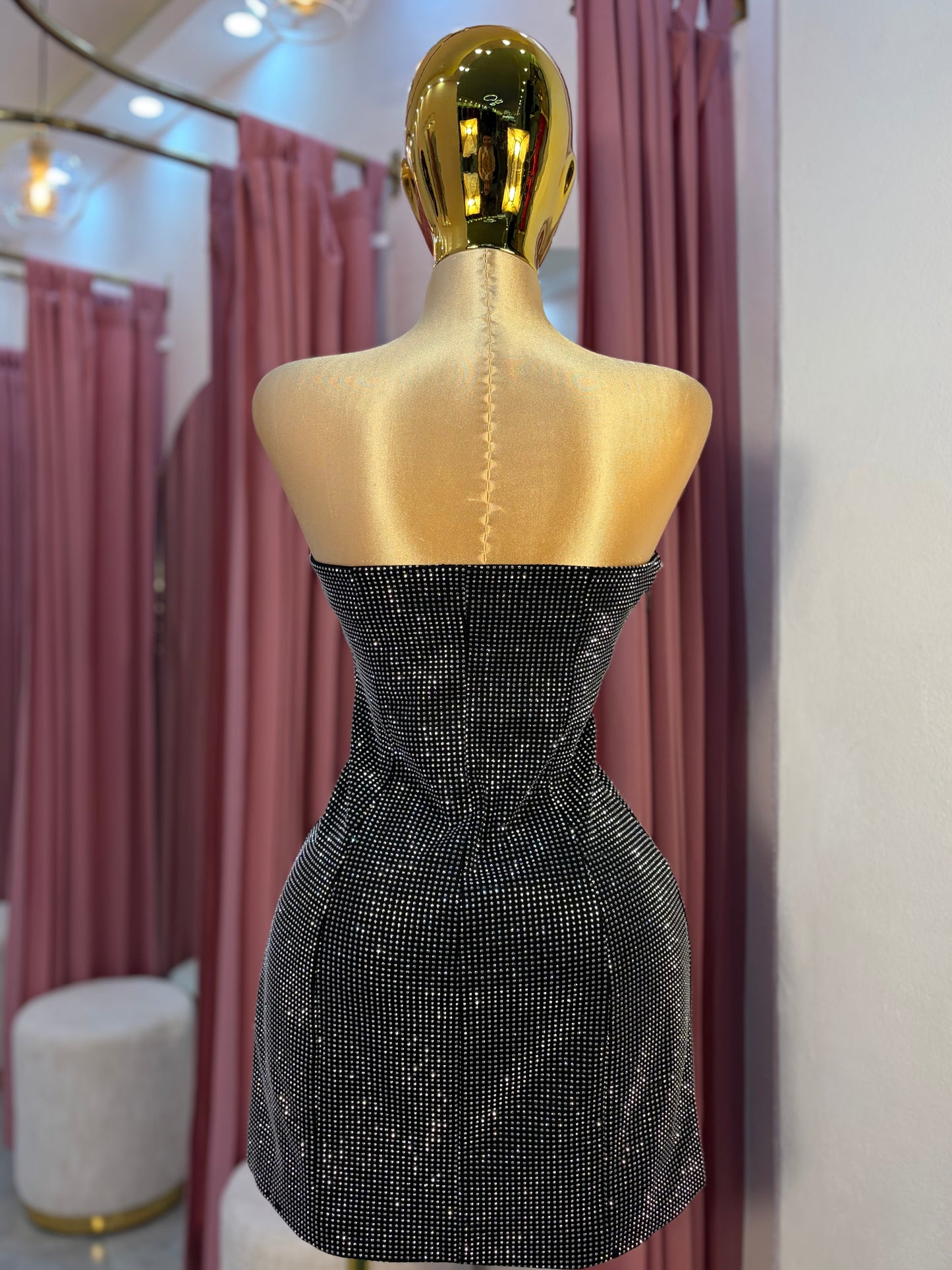 VESTIDO MINI CRISTALES HD