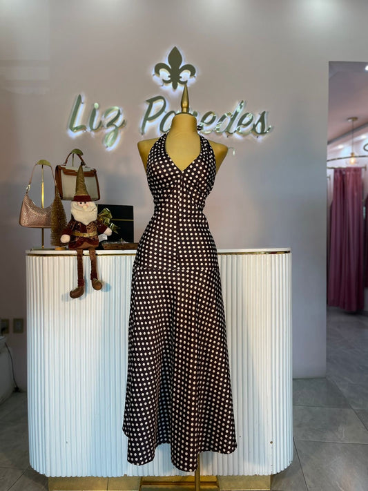 VESTIDO MAXI LUNARES