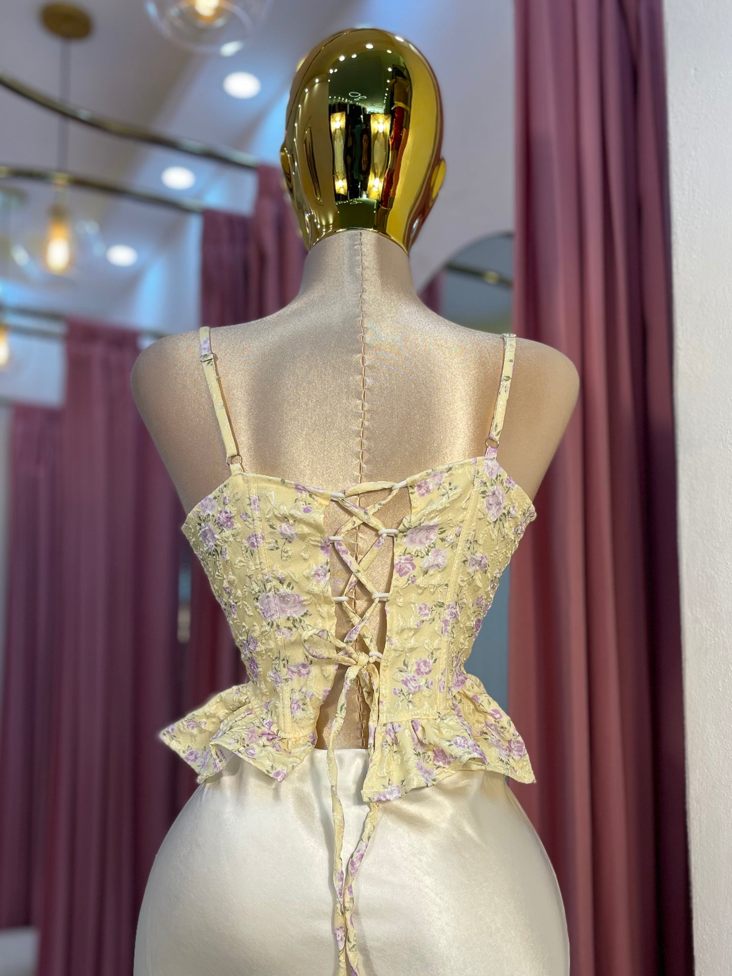 BUSTIER ESTAMPADO FLORES