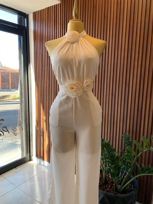 JUMPSUIT GASA HALTER FLOR