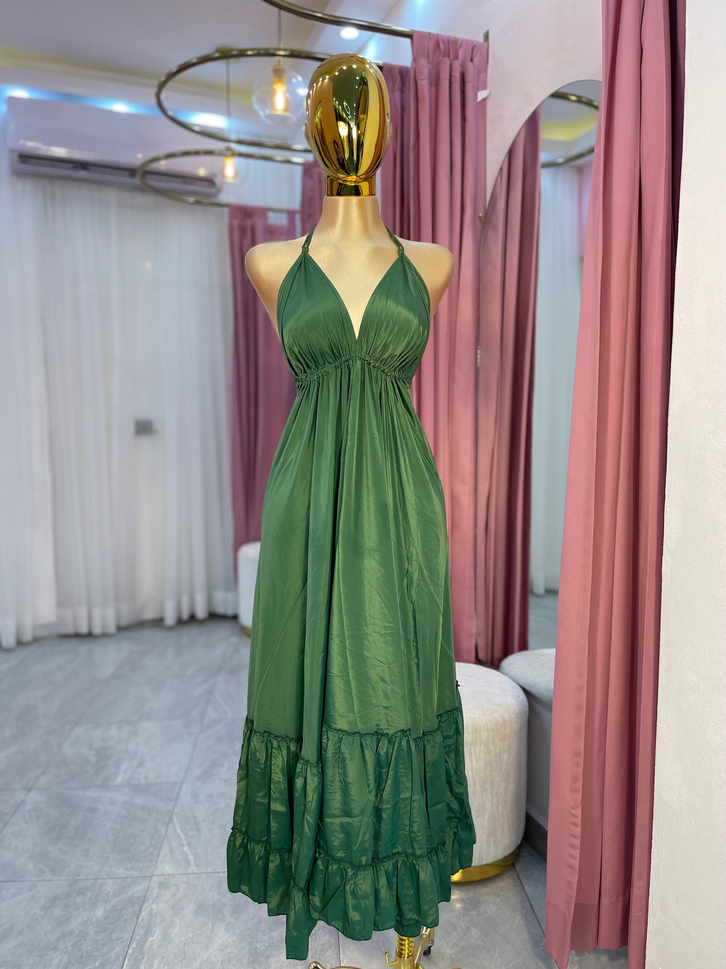 VESTIDO MAXI HINDÚ HALTER