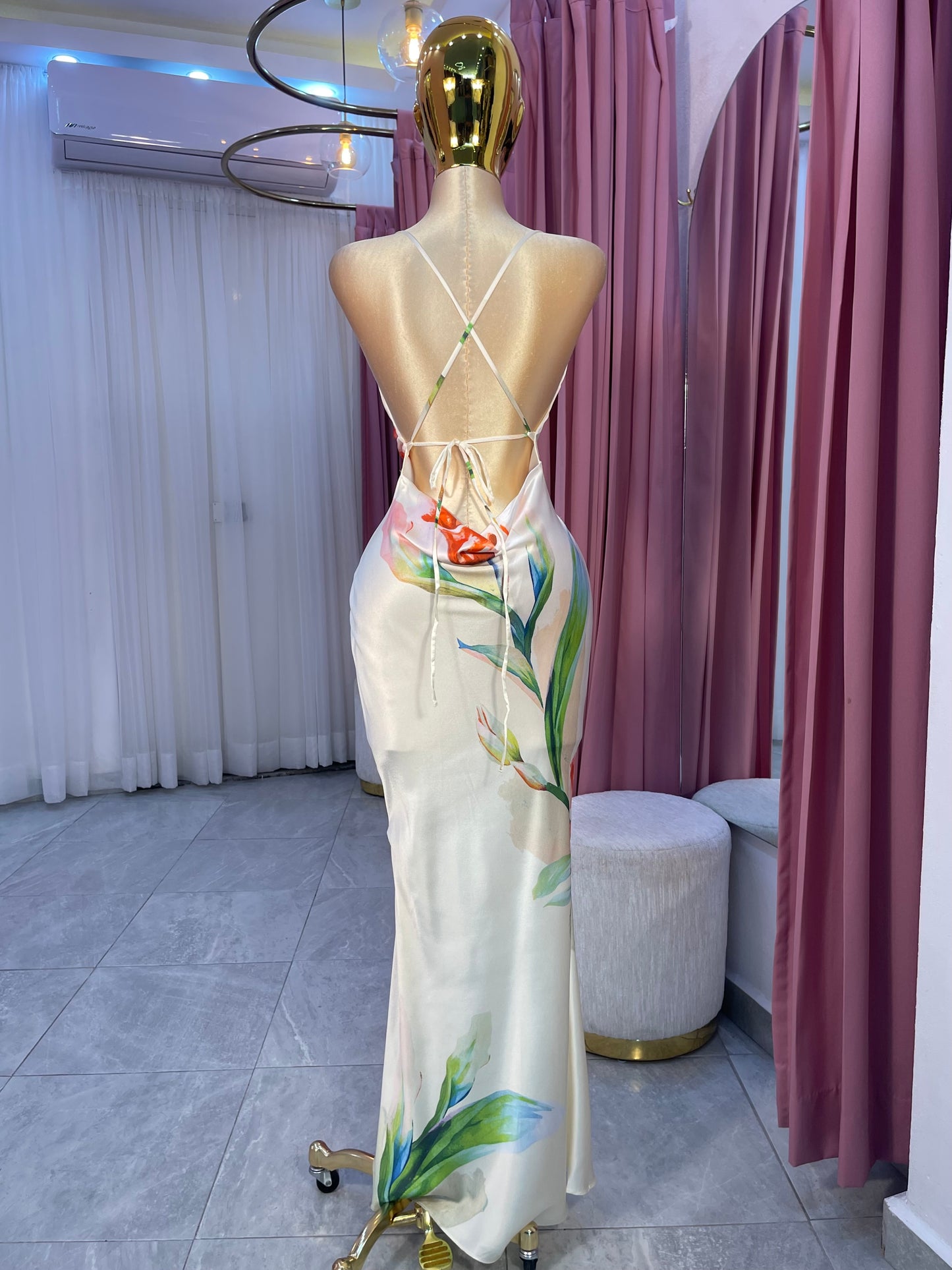 VESTIDO MAXI SATÉN EST ORQ.