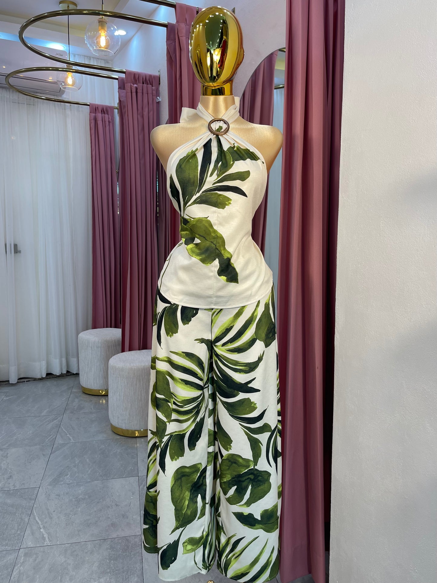 SET HALTER PANT LONG