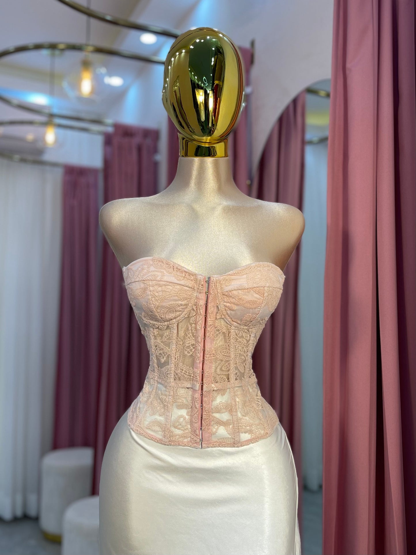 BUSTIER ENCAJE COPAS