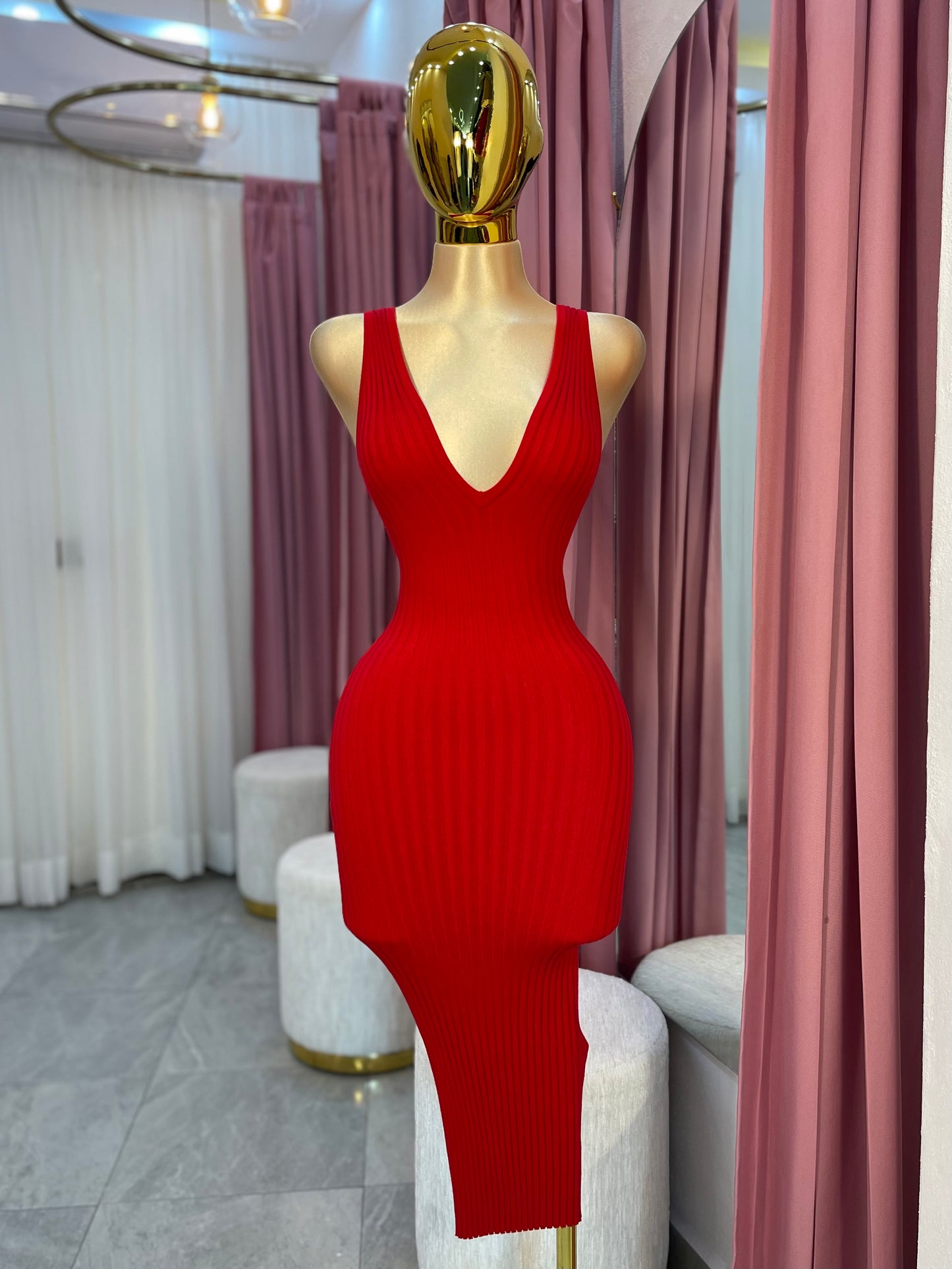 VESTIDO TELA DE PUNTO SIN MANGAS