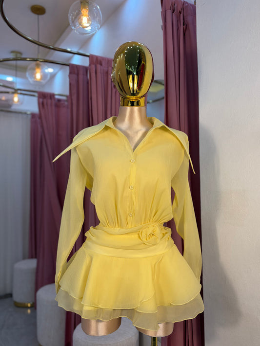 VESTIDO MINI GASA