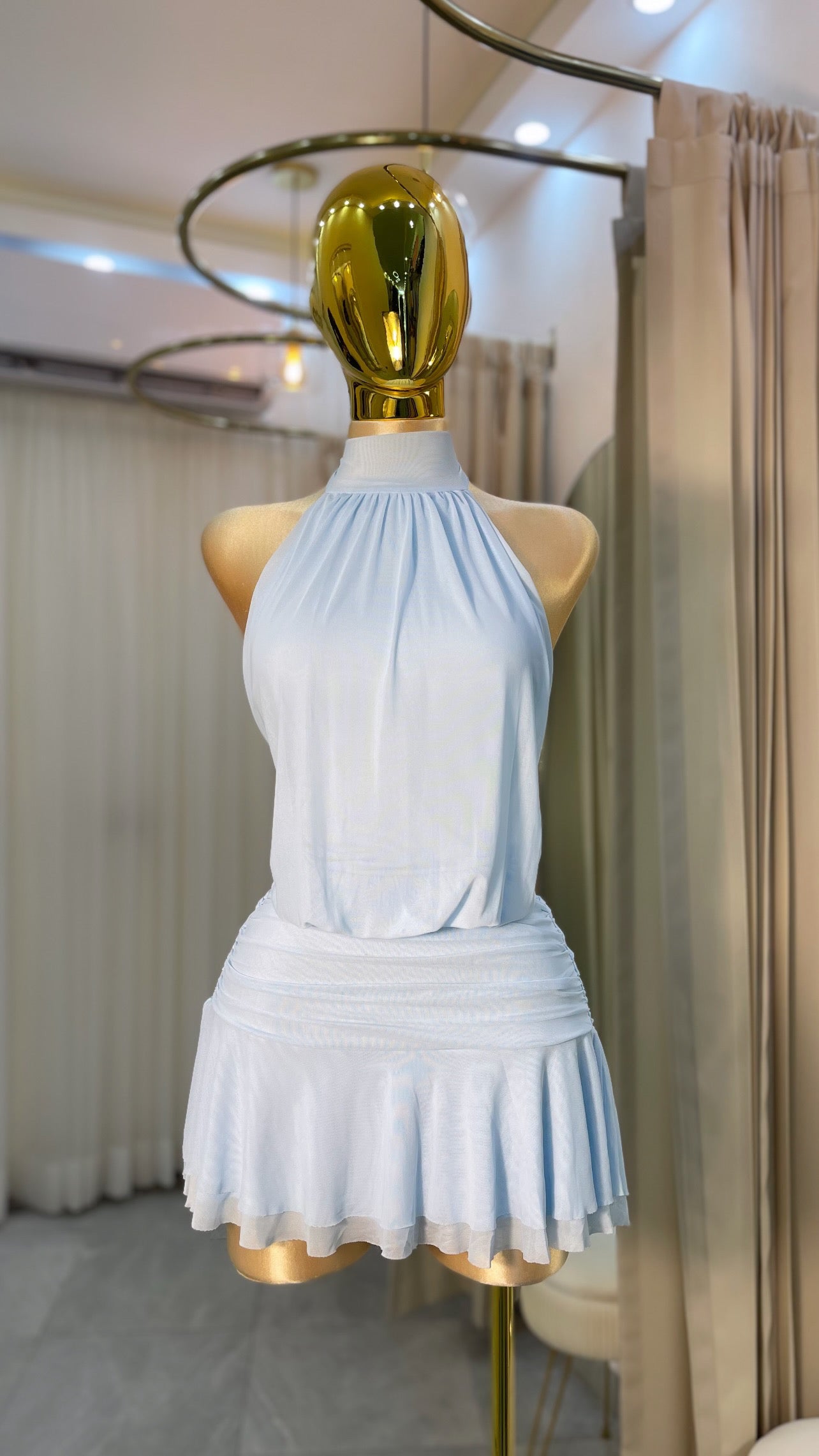 VESTIDO MINI HALTER OLÁN