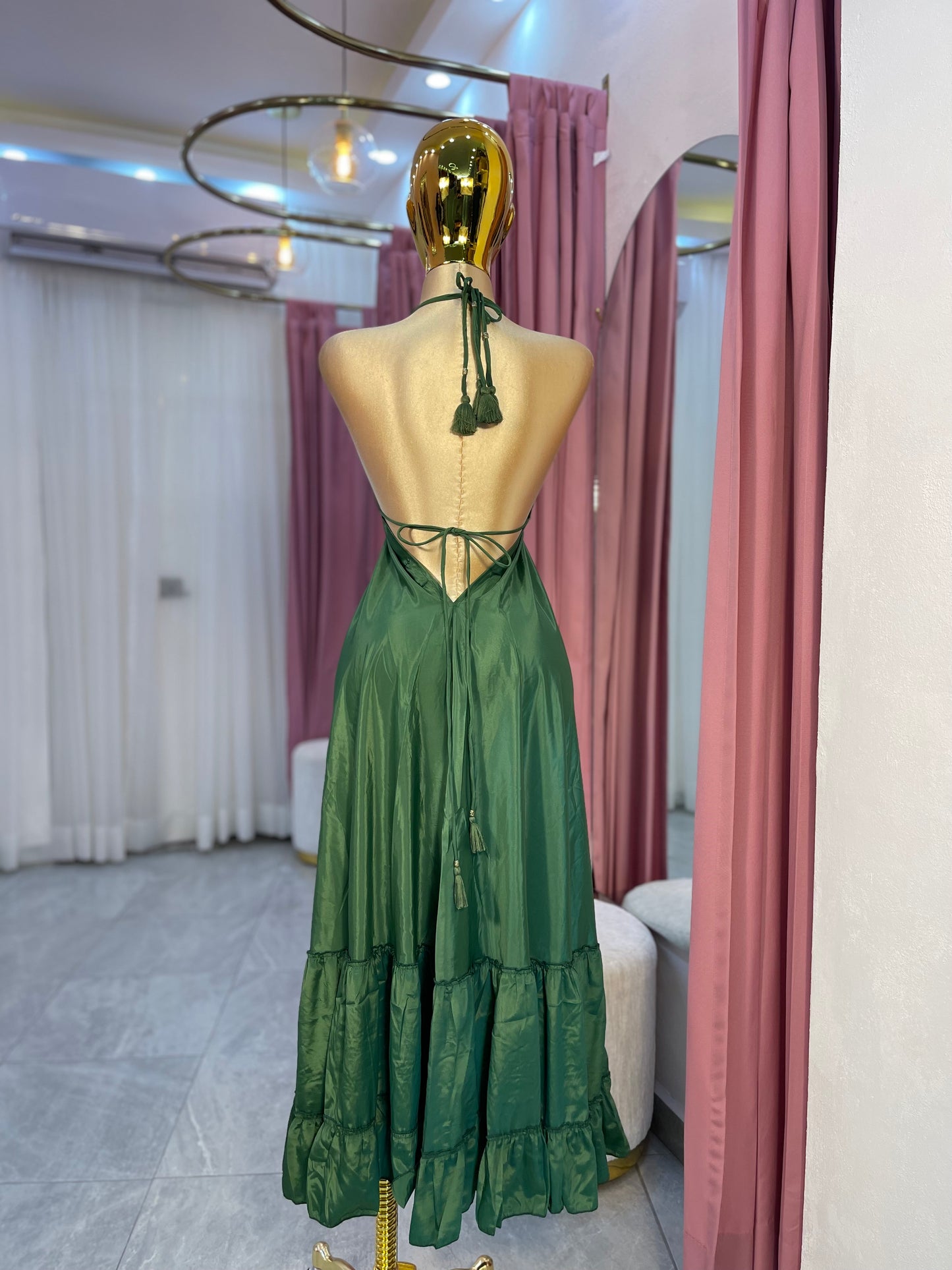VESTIDO MAXI HINDÚ HALTER
