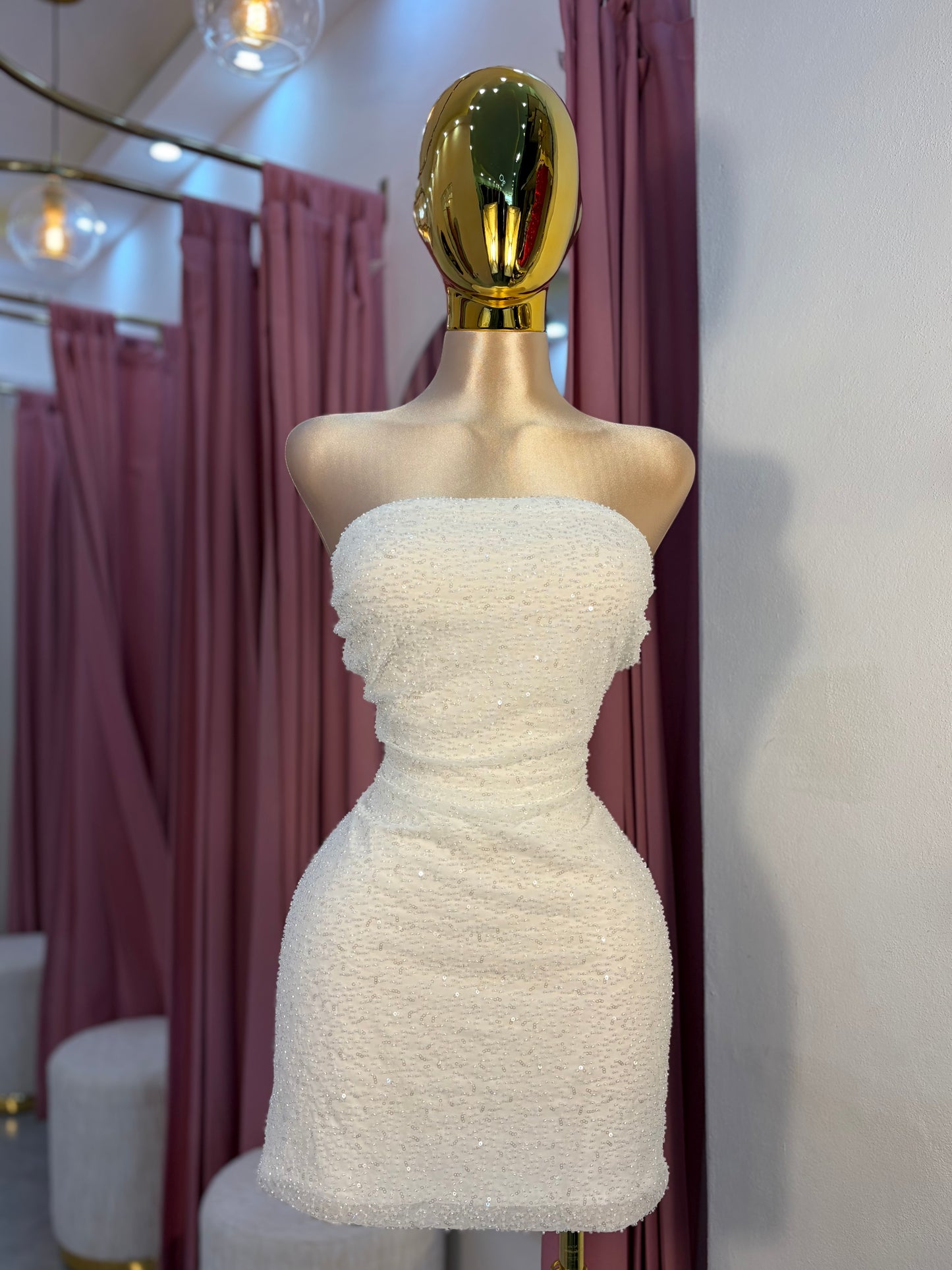 VESTIDO MINI CRISTALES