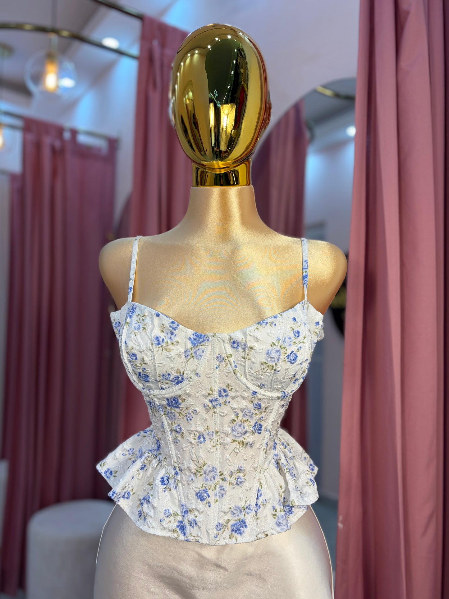 BUSTIER ESTAMPADO FLORES