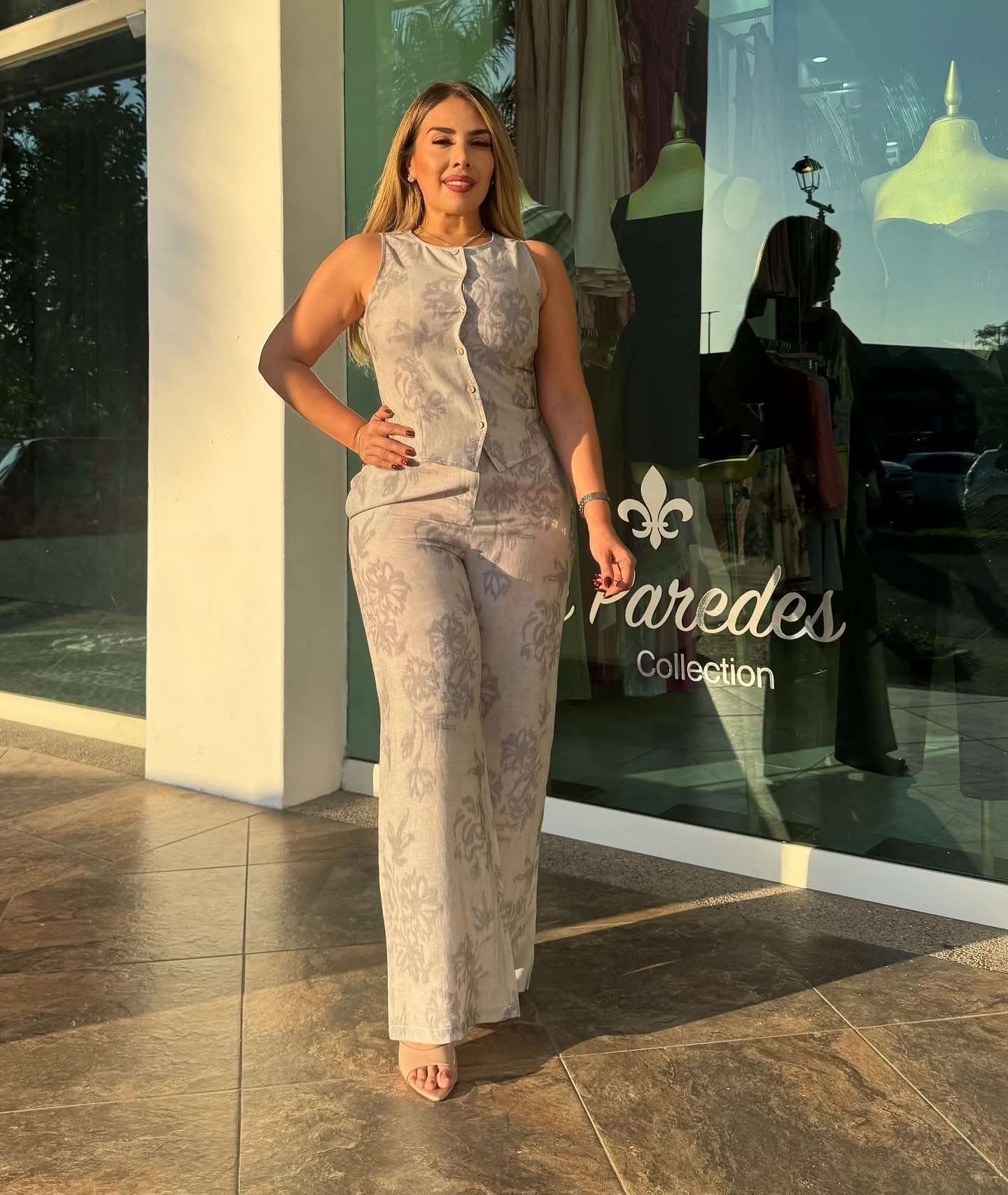 SET CHALECO ESTAMPADO