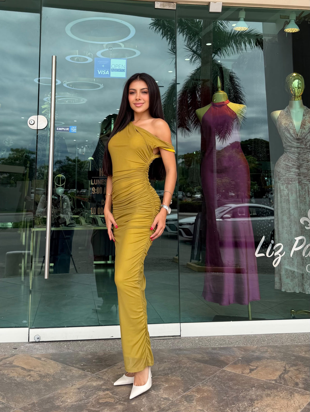 VESTIDO MAXI ASIMETRICO