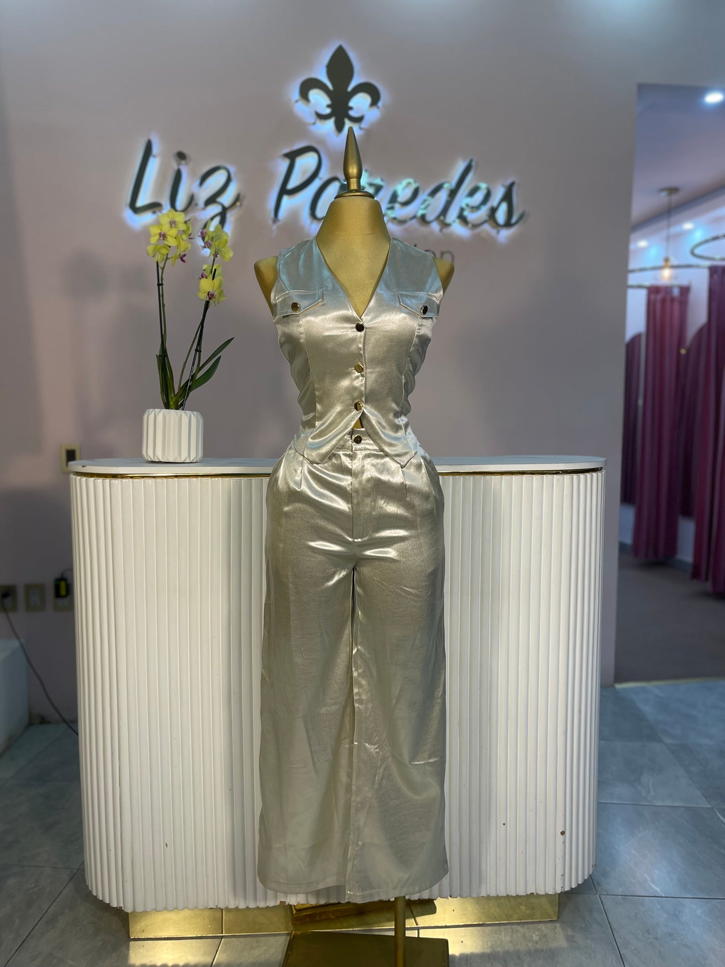 SET PLATA CHALECO WIDE LED