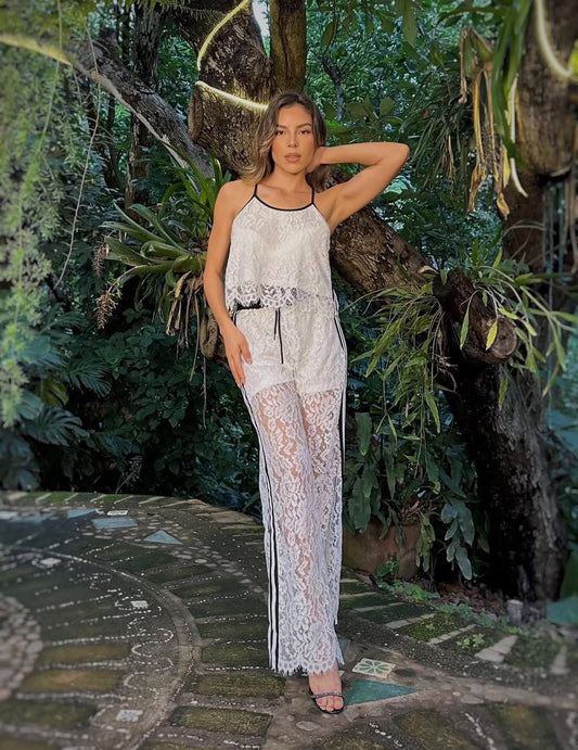 SET ENCAJE PANTALON