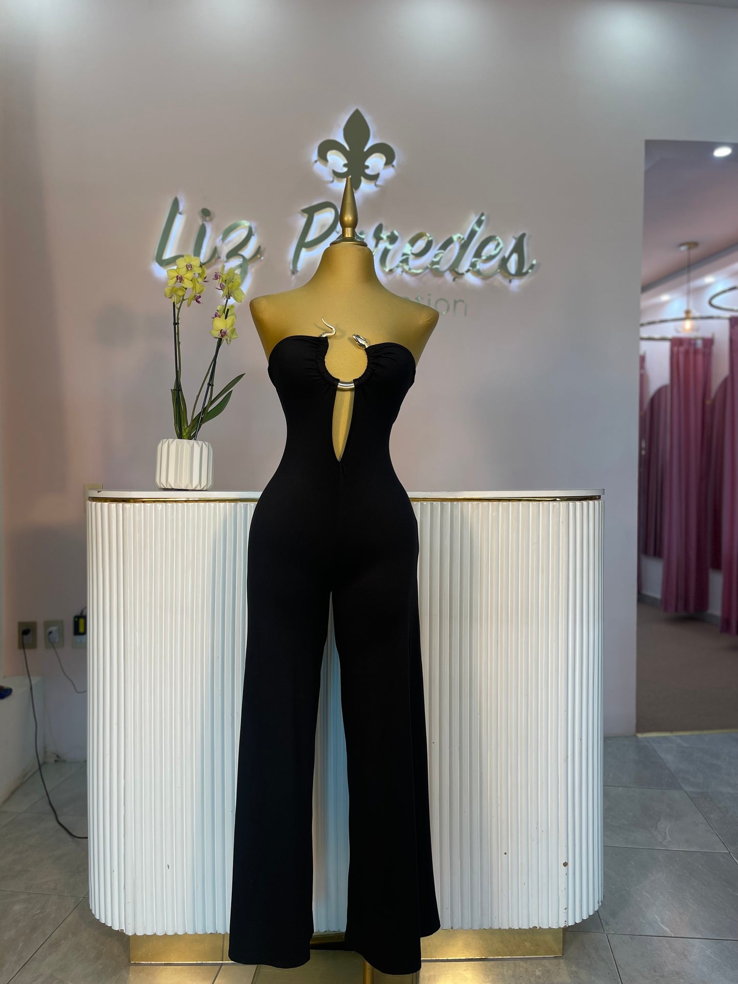 JUMPSUIT NEGRO SERPIENTE