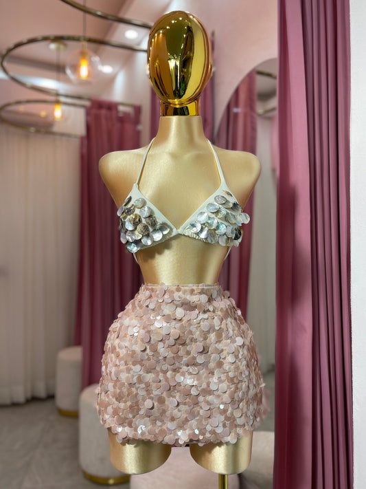FALDA MINI LENTEJUELA