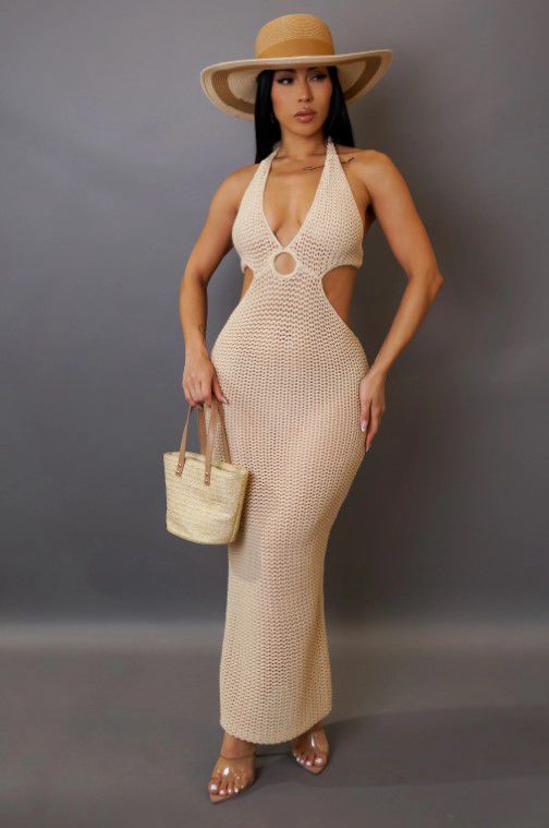 VESTIDO SALIDA BAÑO CROCHET
