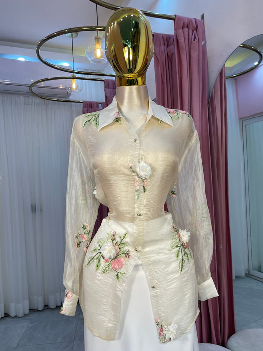 CAMISA OVERSIZE FLOR