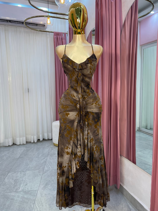 VESTIDO MAXI ESTAMPADO PANILLA
