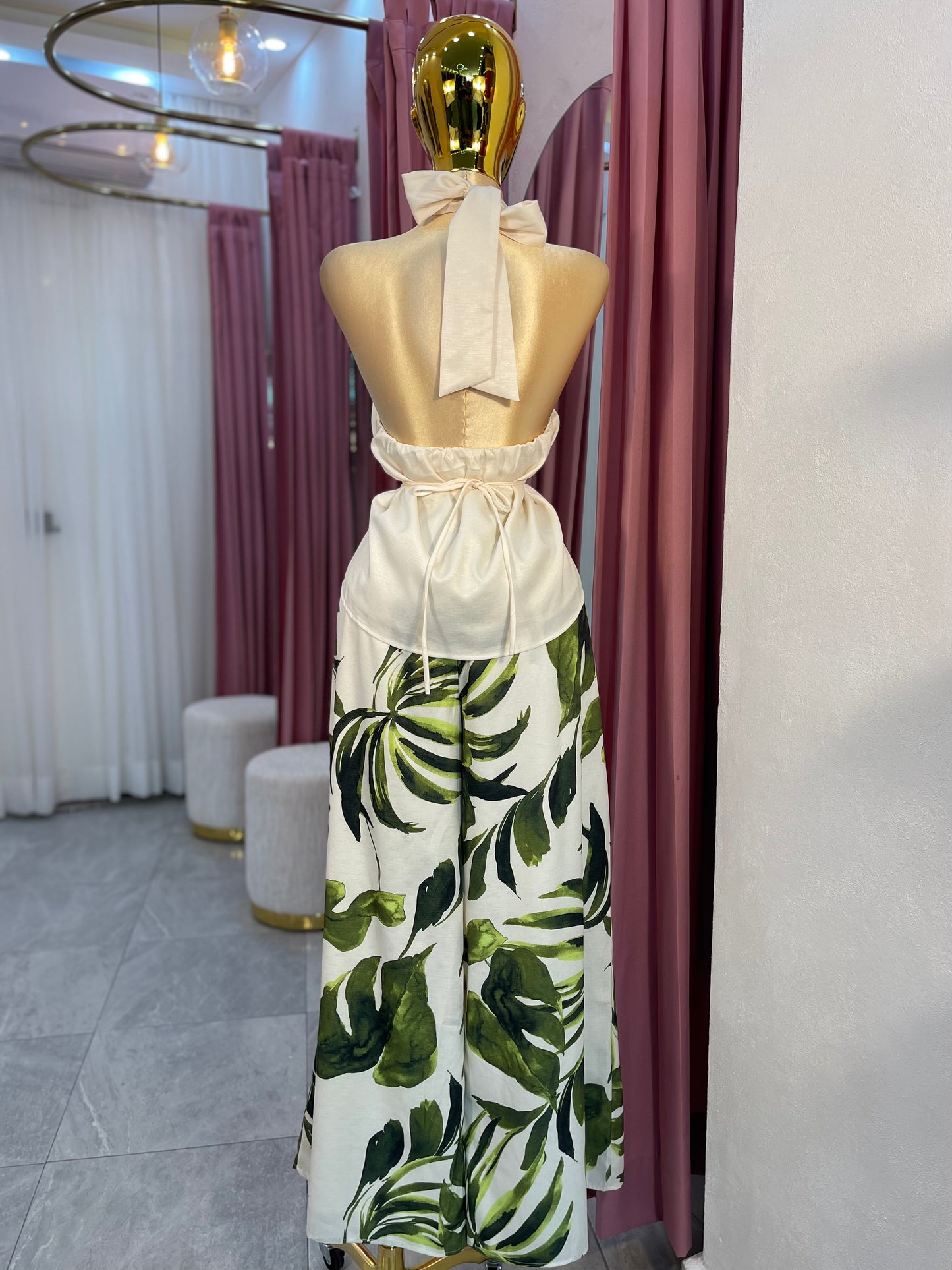 SET HALTER PANT LONG