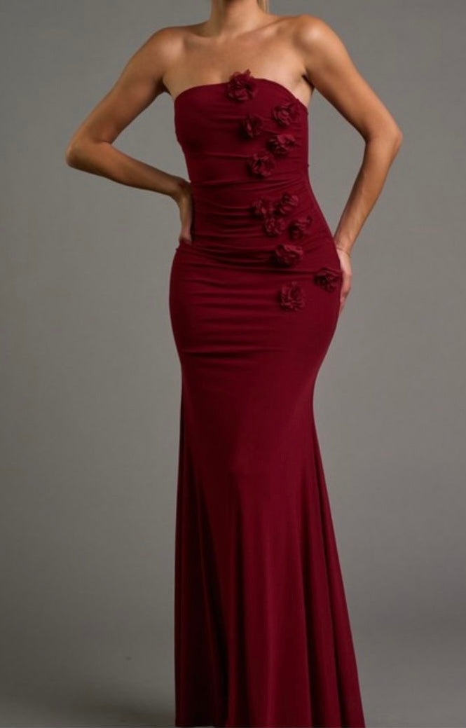 VESTIDO MAXI MESH FLORES