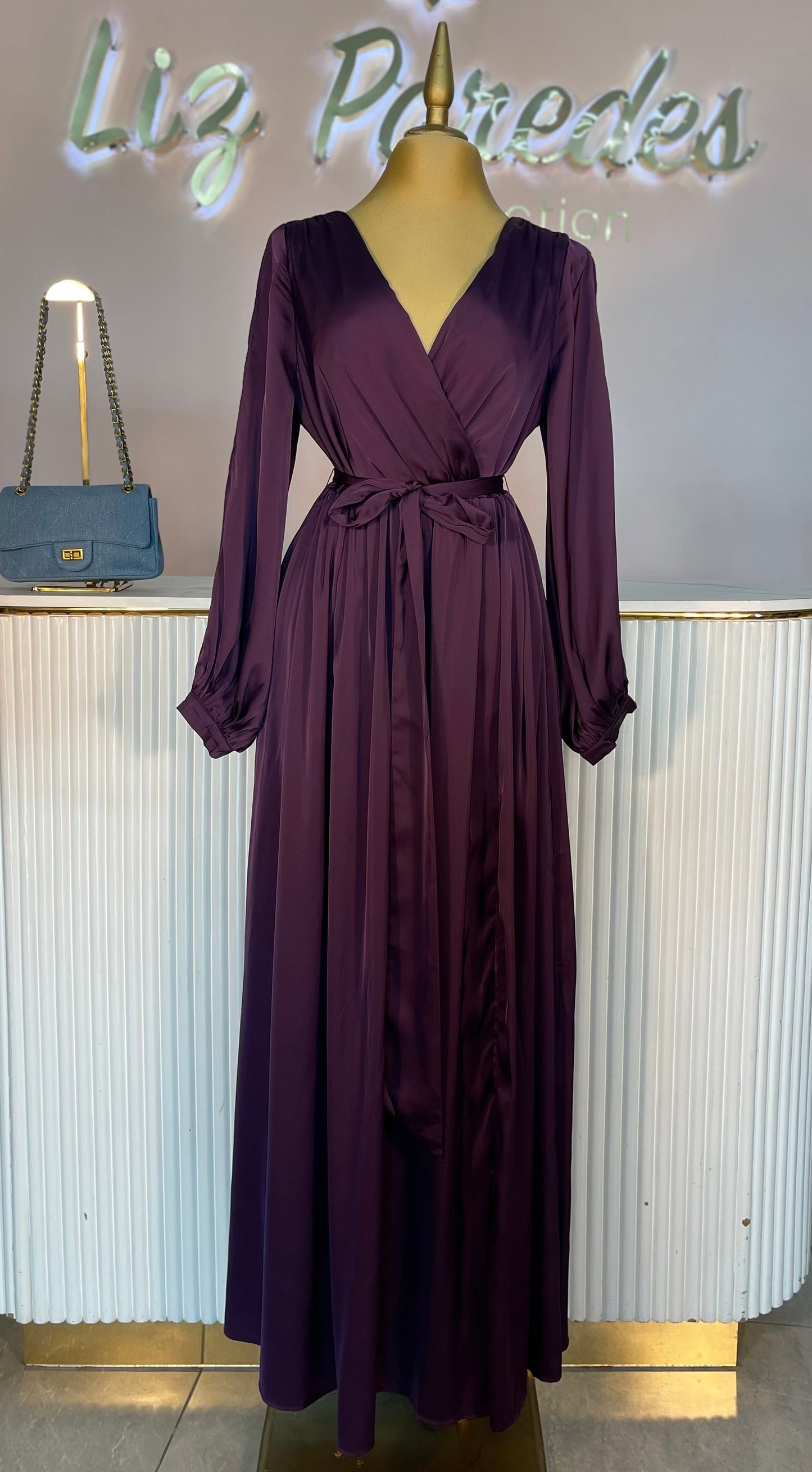 VESTIDO MAXI SATIN EXTRA