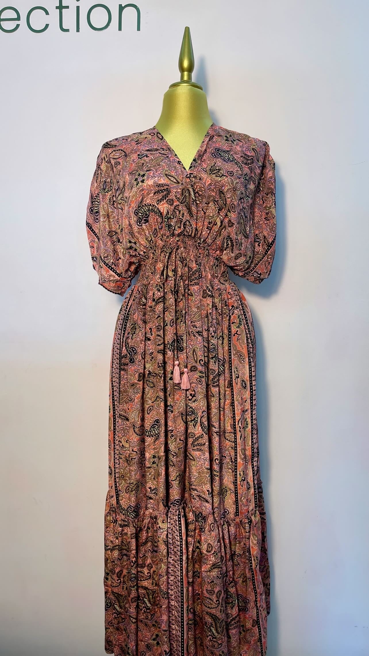 VESTIDOS HINDU RESORTE  CINTURA
