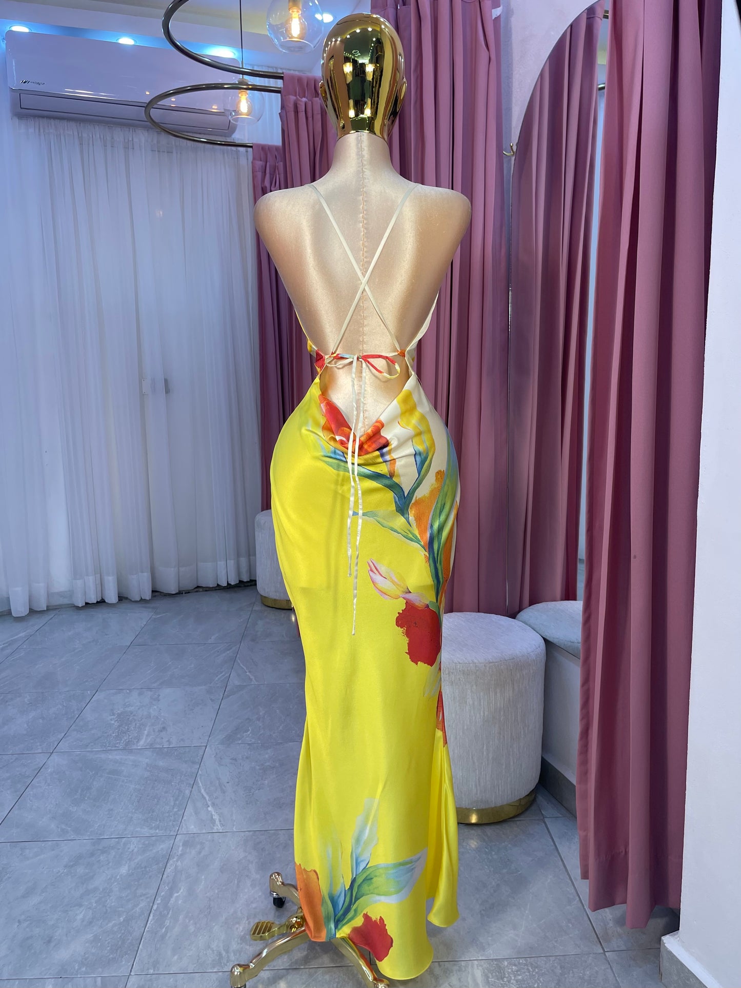 VESTIDO MAXI SATÉN EST ORQ.
