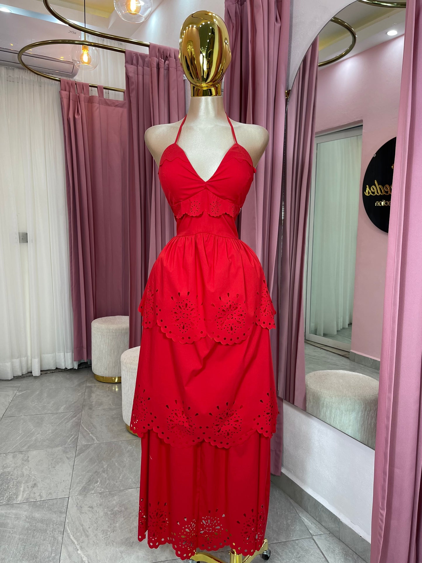 VESTIDO MAXI BORDADO