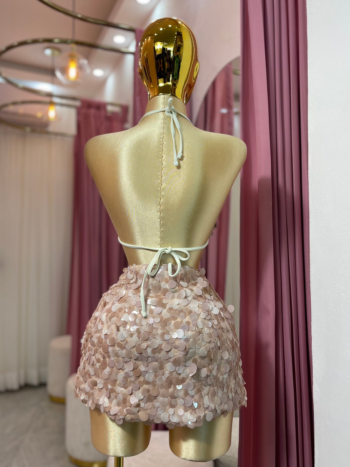 FALDA MINI LENTEJUELA