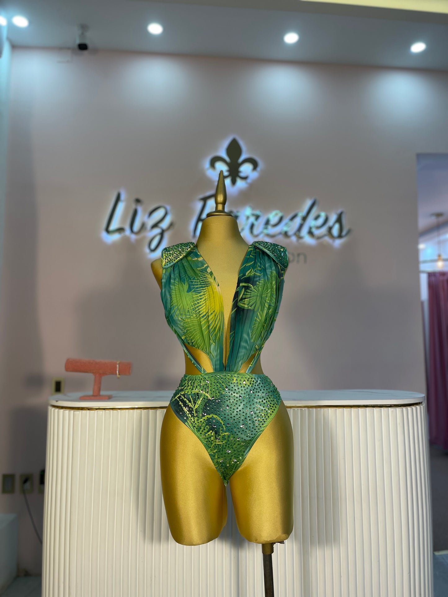 SET TRAJE DE BAÑO VERDE