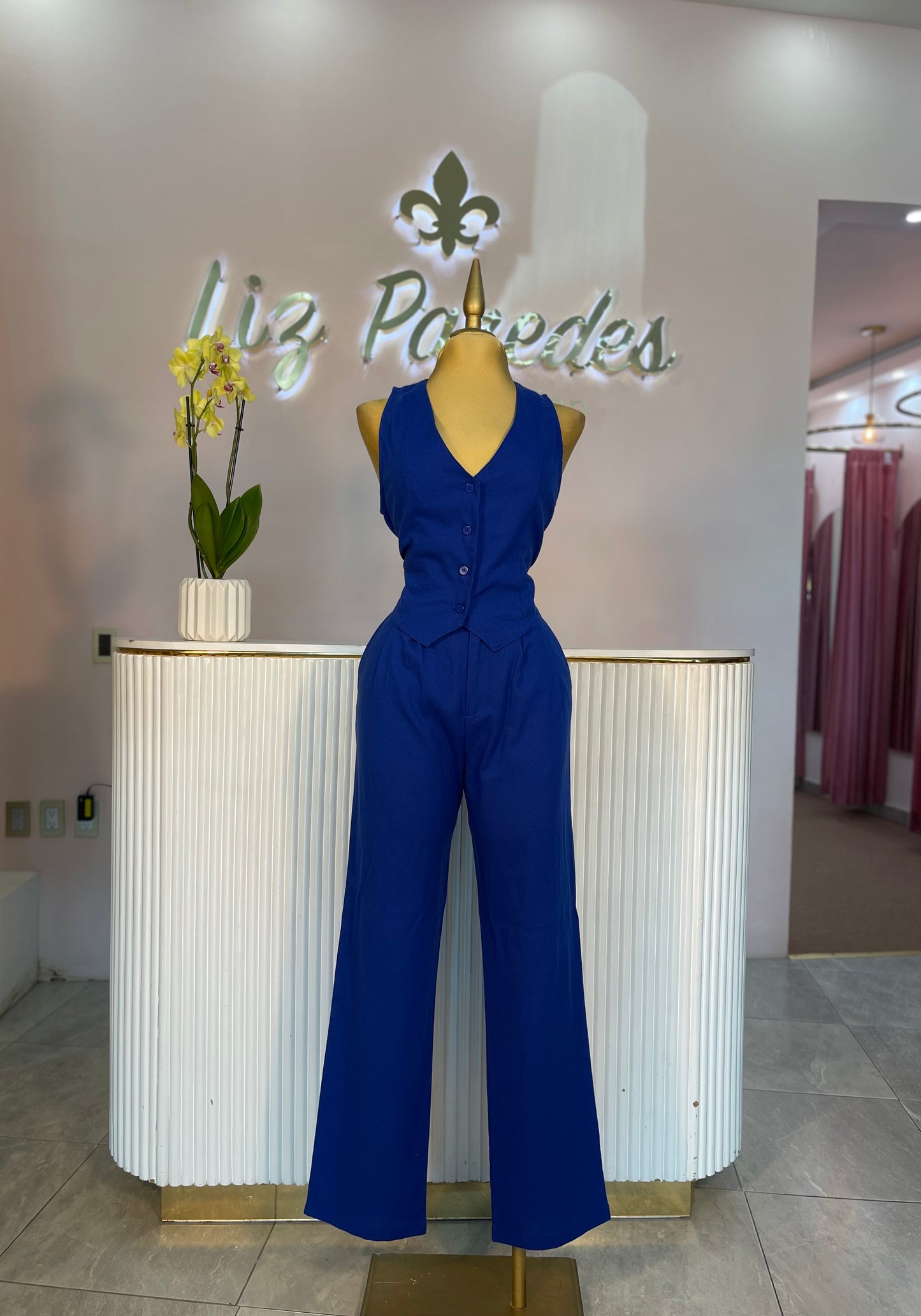 SET  LINO CHALECO AZUL