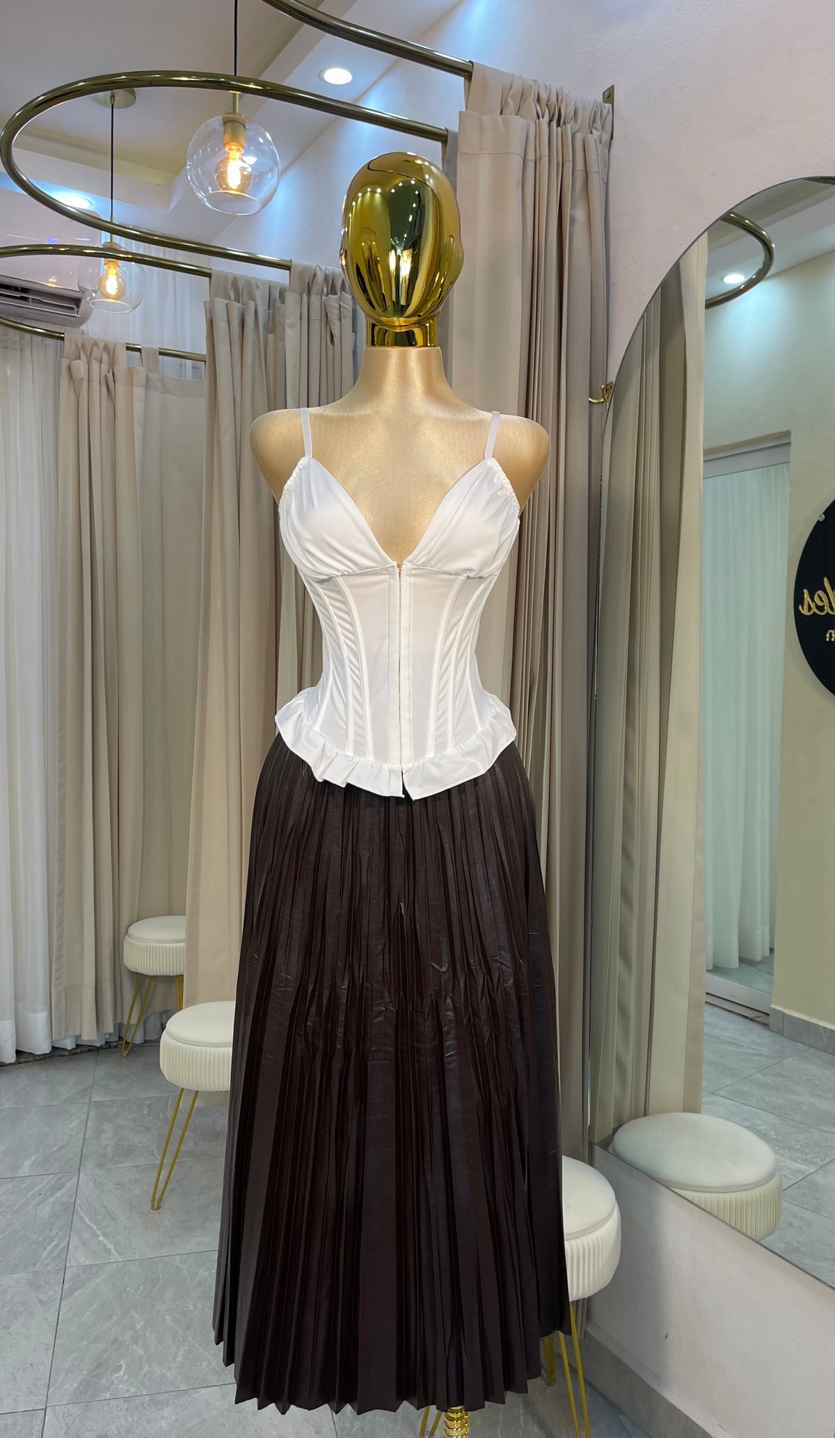 FALDA MAXI VINIPIEL