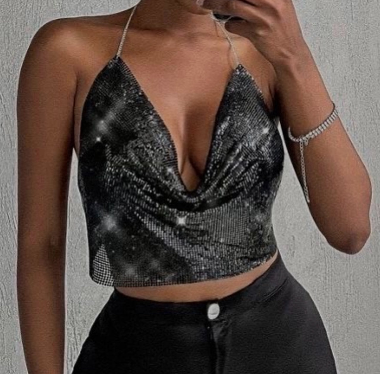 TOP BRILLOS CADENA