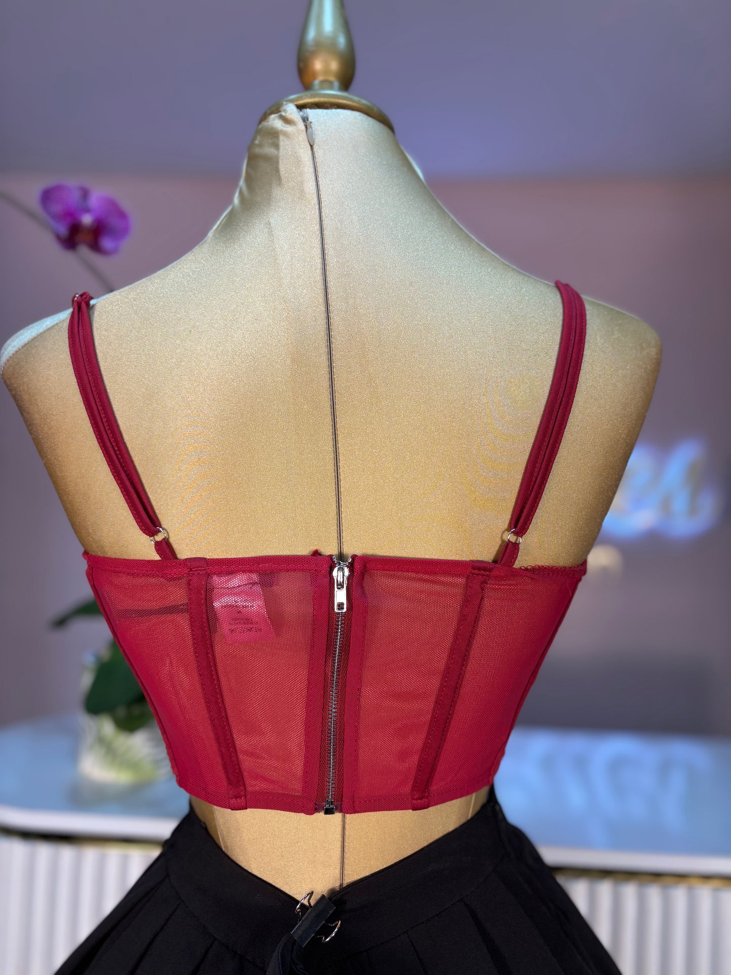 TOP TINTO COPAS CORSET