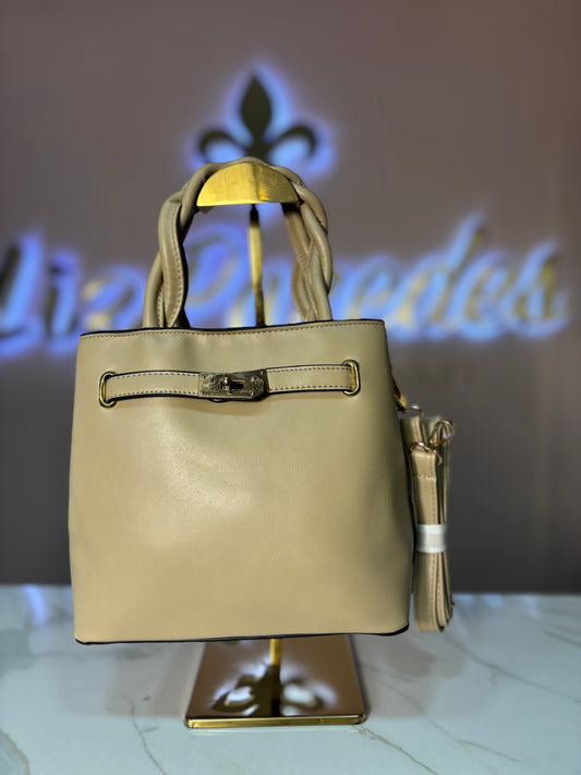 BOLSA DE MANO BEIGE