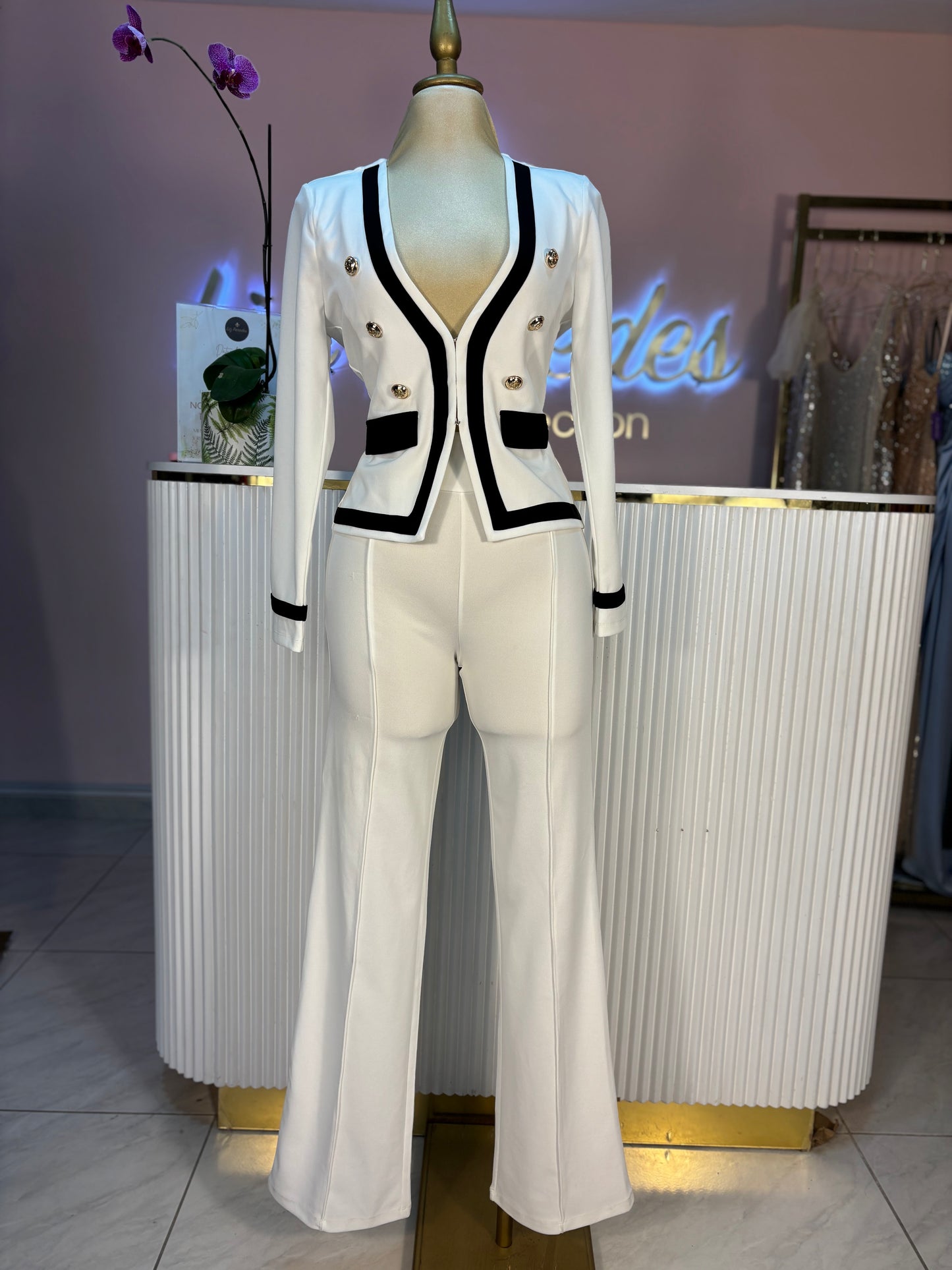 SET WIDE LEG TP SASTRE BLANCO