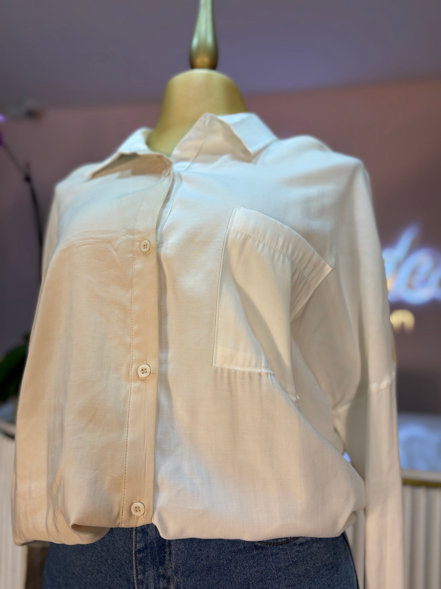 CAMISA OVERSIZE MANGA LARGA