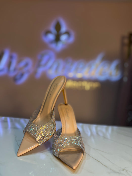 ZAPATILLA TRANSPARENTE/ CRISTALES