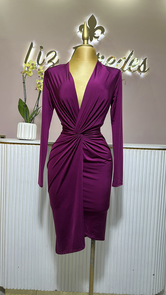 VESTIDO LICRA CRUZADO