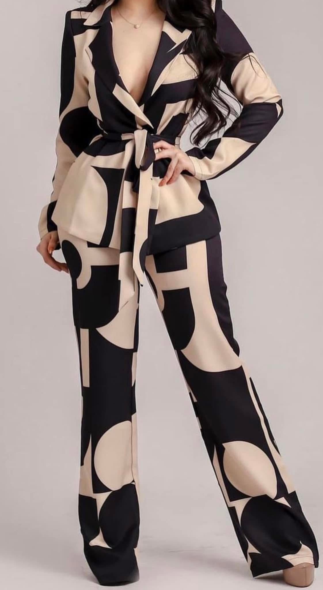 SET BEIGE/NEGRO